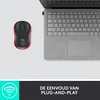 Logitech Wireless Mouse M185 red Produktbild-Vorschau 8