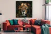 MuchoWow® Poster Löwe - Tiere - Dschungel 100x100 cm - Produktbild-Vorschau 2