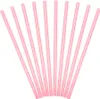 Papierstrohhalme 19cm rosa 10er Set Produktbild-Vorschau 4