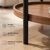 Tavolino da salotto stile loft CORTADO 90 cm ovale con Anteprima dell’immagine prodotto 5