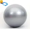 Gymnastikball inkl. Pumpe Fitnessball Grau Sportball Produktbild-Vorschau 1