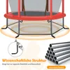 Trampoline de jardin COSTWAY Ø165cm avec filet de sécurité, Voir les images du produit 5