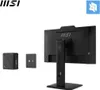A computer monitor, a mini PC, and a mounting bracket are displayed against a white background. Voir les images du produit