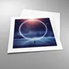 Poster - Poster ohne Rahmen - Fantasie Ring Kosmos - 40x40 Produktbild-Vorschau 3
