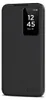 A black smartphone case with a transparent window showing the time and date. Náhled obrázku produktu