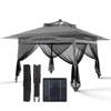 Puluomis Pavillon pliable avec capteur solaire Pavillon de Voir les images du produit 1
