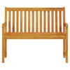 vidaXL Banc de jardin 110 cm bois massif acacia - Bancs de Voir les images du produit 4