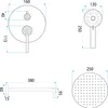Podomietkový Sprchový Set Rea Foster  Brush Steel Náhľad obrázku produktu 9