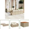 The Living Store 9-tlg. Garten-Sofagarnitur mit Kissen Produktbild-Vorschau 1