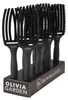 Olivia Garden Fingerbrush Boar&Nylon Display Zwart Medium - Produktbild-Vorschau 1