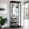 K-Möbel Vetrina verticale in nero (176x67x33 cm) con 4 Anteprima dell’immagine prodotto 1