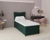 Boxspringbett, 90cm x 200cm, Grau, mit Bettkasten, Matratze Produktbild-Vorschau 1
