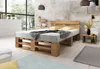 Lermowood Palettenbett M2 140 x 200 cm mit Kopfteil Eiche Produktbild-Vorschau 1