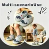 YALION Lauflernschuhe Baby Leder Krabbelschuhe Wal Hellgrau Produktbild-Vorschau 4