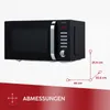 Mikrowelle 20l schwarz MPM-20-KMT-05 Produktbild-Vorschau 7