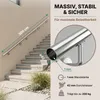 Monzana corrimano acciaio inox V2A ringhiera scale ingresso Anteprima dell’immagine prodotto 5