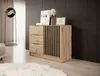 Minio, commode "NELLY", 2pieds, 105cm, avec lattes, chêne Voir les images du produit 2
