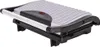 A close-up, angled view of a closed contact grill. Voir les images du produit