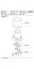 Exploded view diagram of a Keuco Elegance dispenser, showing individual parts and part numbers. Produktbild-Vorschau