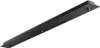 A black linear ceiling rail with three mounting points. Voir les images du produit