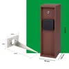 Novatool 1x Steckdosensäule 3-fach außen Braun Edelstahl Produktbild-Vorschau 7