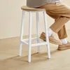FORTENA Hoher Barhocker Rund 65 cm Eiche Sonoma/Weiß mit Produktbild-Vorschau 4