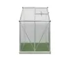 Westmann Aluminium Gewächshaus Flora 64 Silber 132x190x201 Produktbild-Vorschau 5