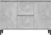 vidaXL Sideboard Betongrau 102x35x70 cm Holzwerkstoff Produktbild-Vorschau 5