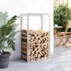 vidaXL Étagère à bois de chauffage 50x28x94 cm Acier Voir les images du produit 9
