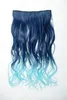 WIG ME UP 5 Clip-In Extension lockig Ombre Blau Produktbild-Vorschau 1