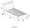 HOME DELUXE - LED Bett Astro - Dunkelgrau, 90 x 200 cm - Produktbild-Vorschau 4