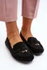 Damen Klassische Schwarze Wildleder Mokassins Ontala 37 Produktbild-Vorschau 3