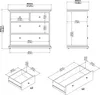 Commode - Blanc 48,5 x 96,2 x 86,9 cm (h) Voir les images du produit 3