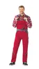 Planam Latzhose Highline Gr. 64 rot/schiefer/schwarz Produktbild-Vorschau 2