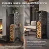 Półka na drewno kominkowe ML-Design, do użytku wewnątrz i Podgląd zdjęcia produktu 4
