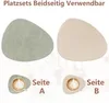 6er Set Tischset aus Kunstleder,Platzsets abwaschbar und Produktbild-Vorschau 2