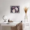 Gerahmtes Poster - Schwarzer Rahmen - Pfingstrosen Veilchen Produktbild-Vorschau 6