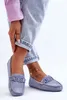 Damen Modische Wildleder Mokassins Blau Rabell 36 Produktbild-Vorschau 6