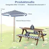 Set da pranzo per bambini COSTWAY da esterno, tavolo da Anteprima dell’immagine prodotto 3