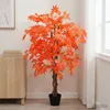 vidaXL Albero di acero artificiale rosso 80 x 16 x 120 cm Anteprima dell’immagine prodotto 2