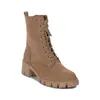 A single brown lace-up boot is shown against a white background. Produktbild-Vorschau