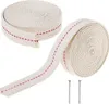INF Mèche plate 2 rouleaux pour lampe à huile Blanc Voir les images du produit 1