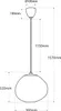 Lampada a sospensione di design moderno con grande paralume Anteprima dell’immagine prodotto 3