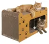 Purlov 27016 Kratzbaum für Katzen, zweistöckiges Haus, 29 x Produktbild-Vorschau 4
