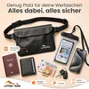 Wasserdichte Bauchtasche mit Handyhülle: Schwarz Farbe: Produktbild-Vorschau 5