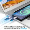 USB-C zu USB-C Kabel 480mbps 60W mit Metall Stecker - Produktbild-Vorschau 2