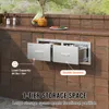 VEVOR 75 x 25 x 50cm Kamintür Doppelschicht Edelstahl BBQ Produktbild-Vorschau 12
