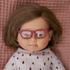 Puppe Mädchen mit Downsyndrom und Brille 38cm hellhäutig Produktbild-Vorschau 5