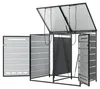 Afvalcontainerbox - 131 x 79 x 116 cm, zwart, staal, Productafbeelding-voorbeeld 15