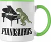 Trendation - Pinaosaurus Piano-Spieler Tasse Geschenk Produktbild-Vorschau 1